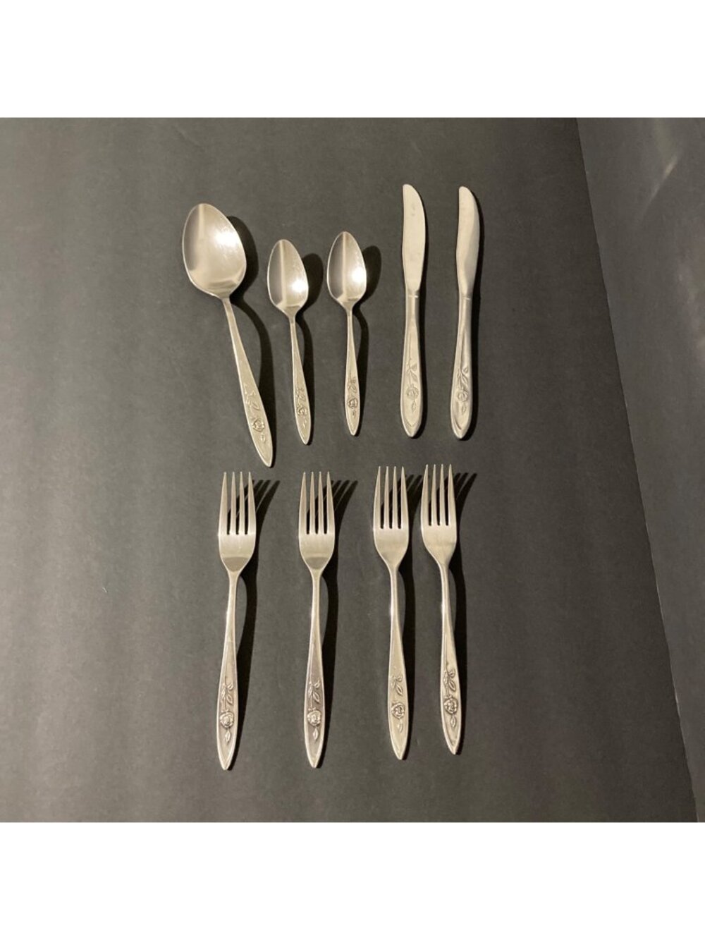 Oneida Community My Rose Betty Crocker Lot Of 9 Flatware Fork Spoon Knife
